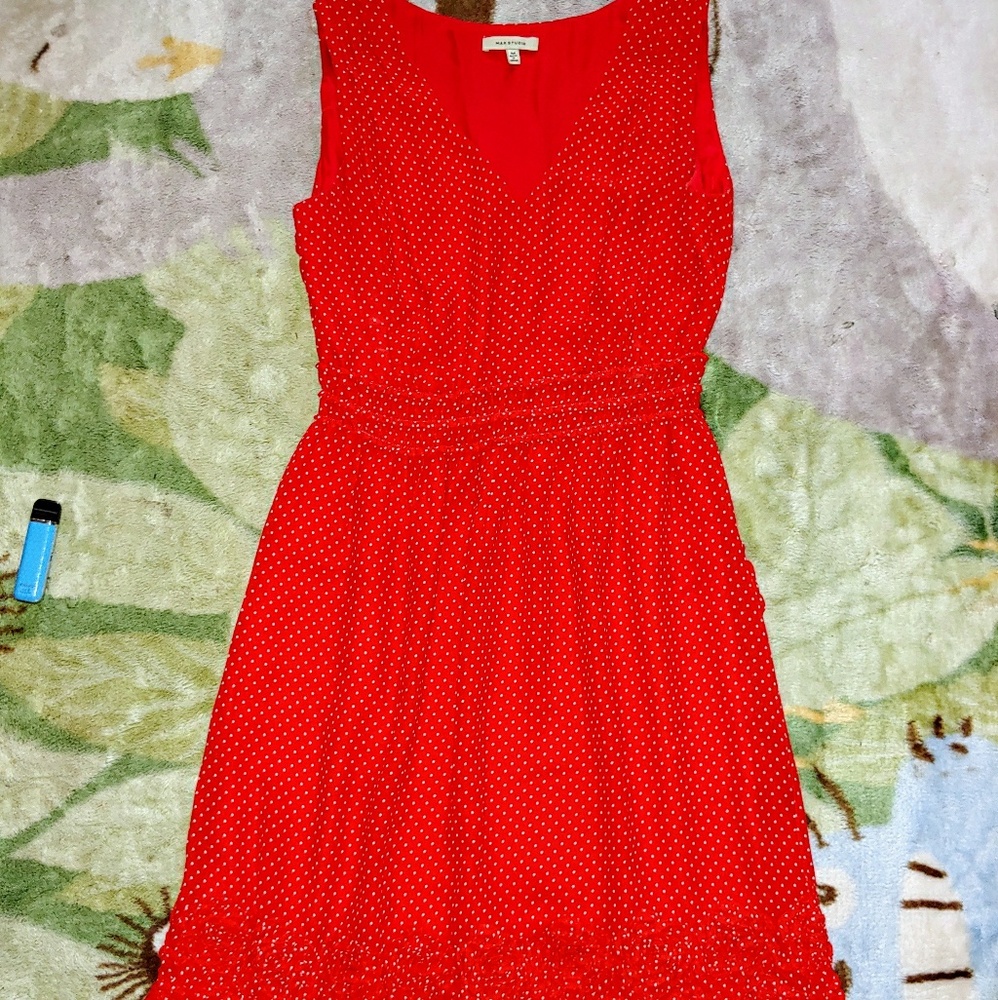 EUC Max Studio Mini Polka Dot Dress